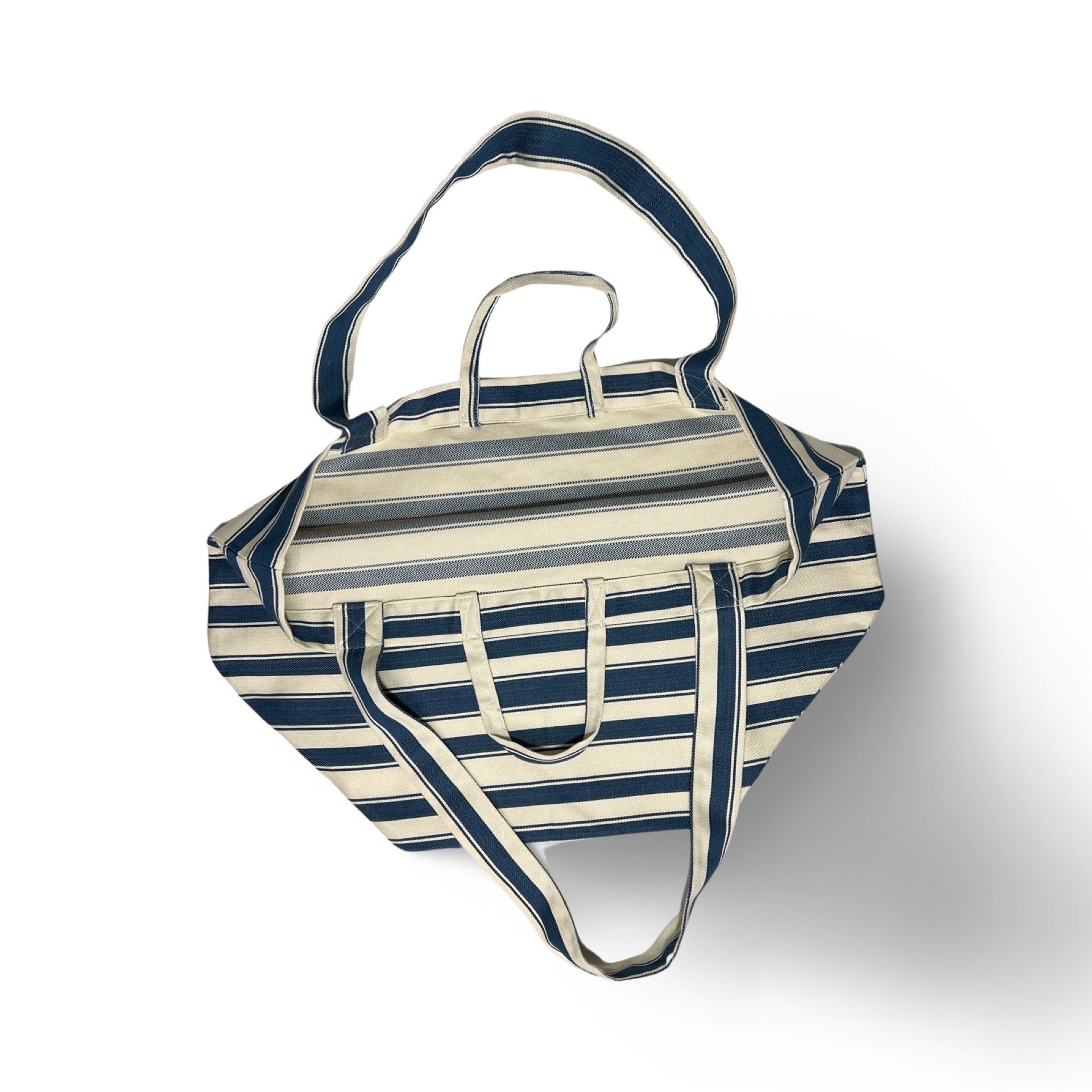 Blue Stripped Tote Bag