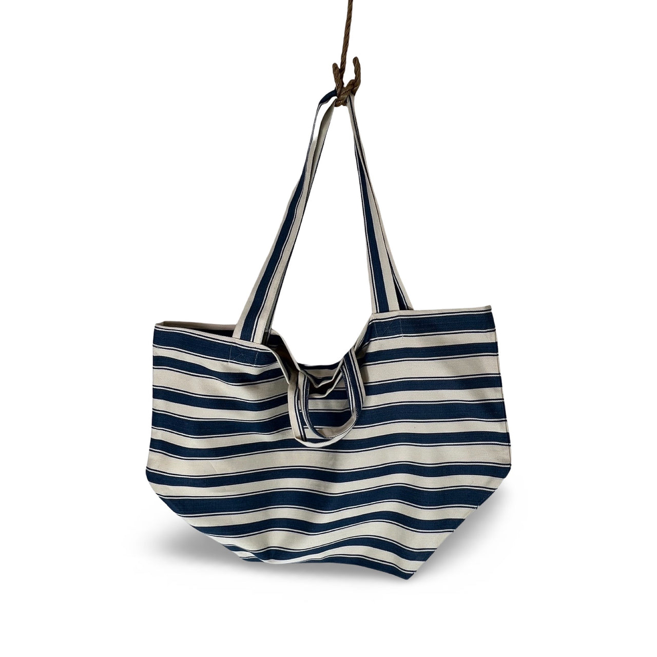 Blue Stripped Tote Bag