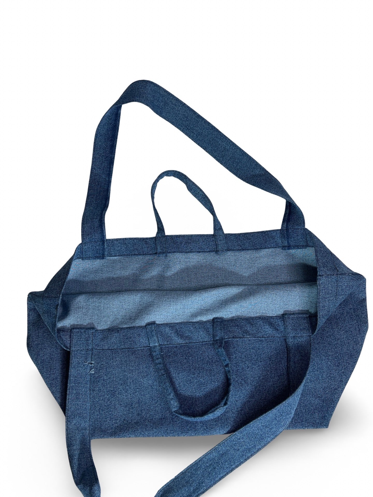 Blue Denim Tote Bag