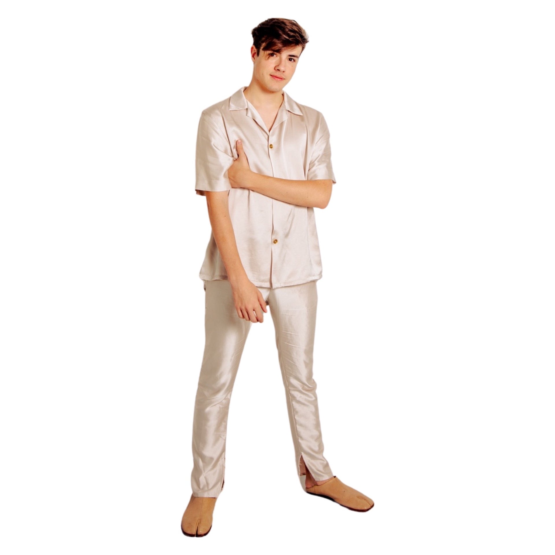 Dreamer Button Up Shirt  (Cream)