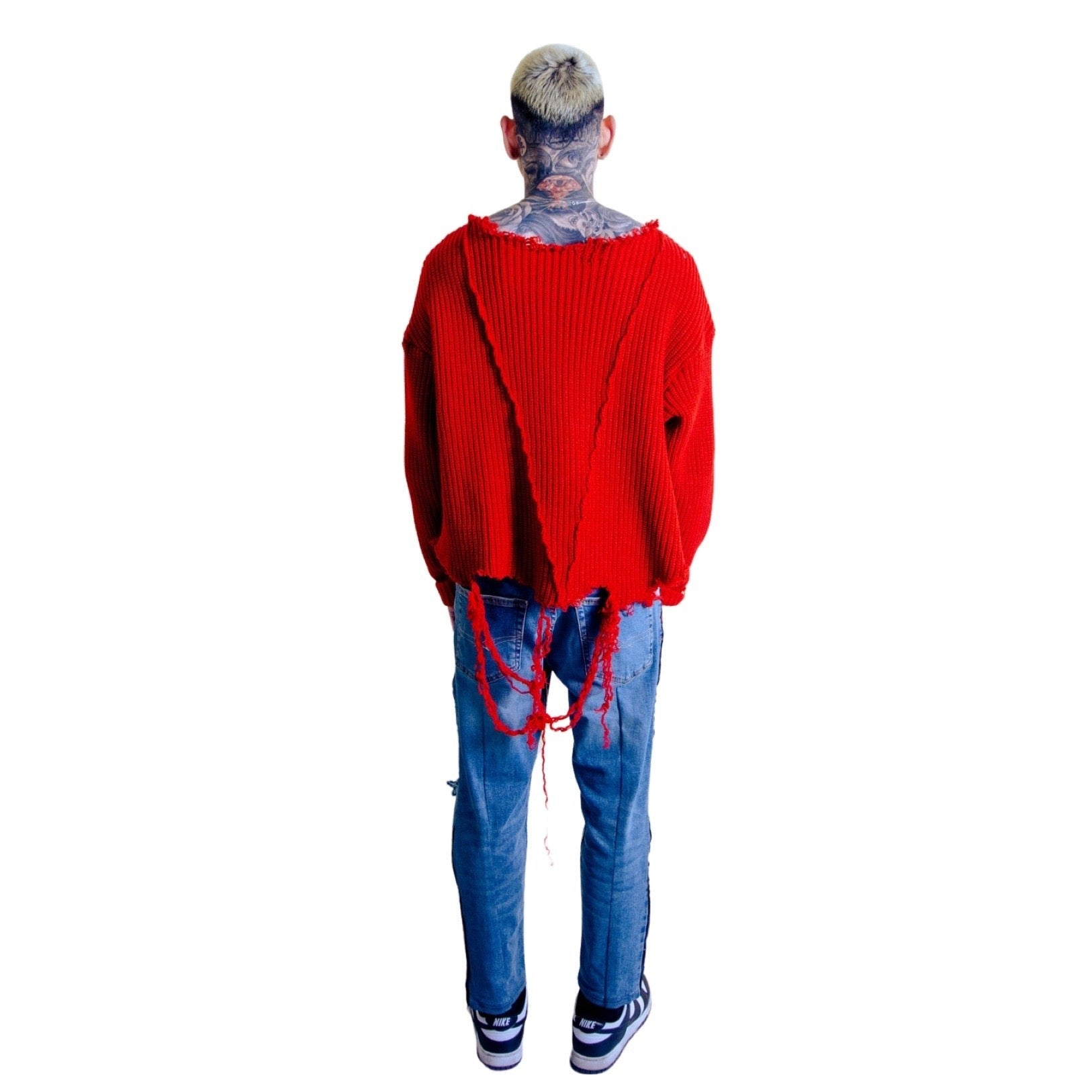 Unsupervised Knit Crewneck  (Crimson Red)