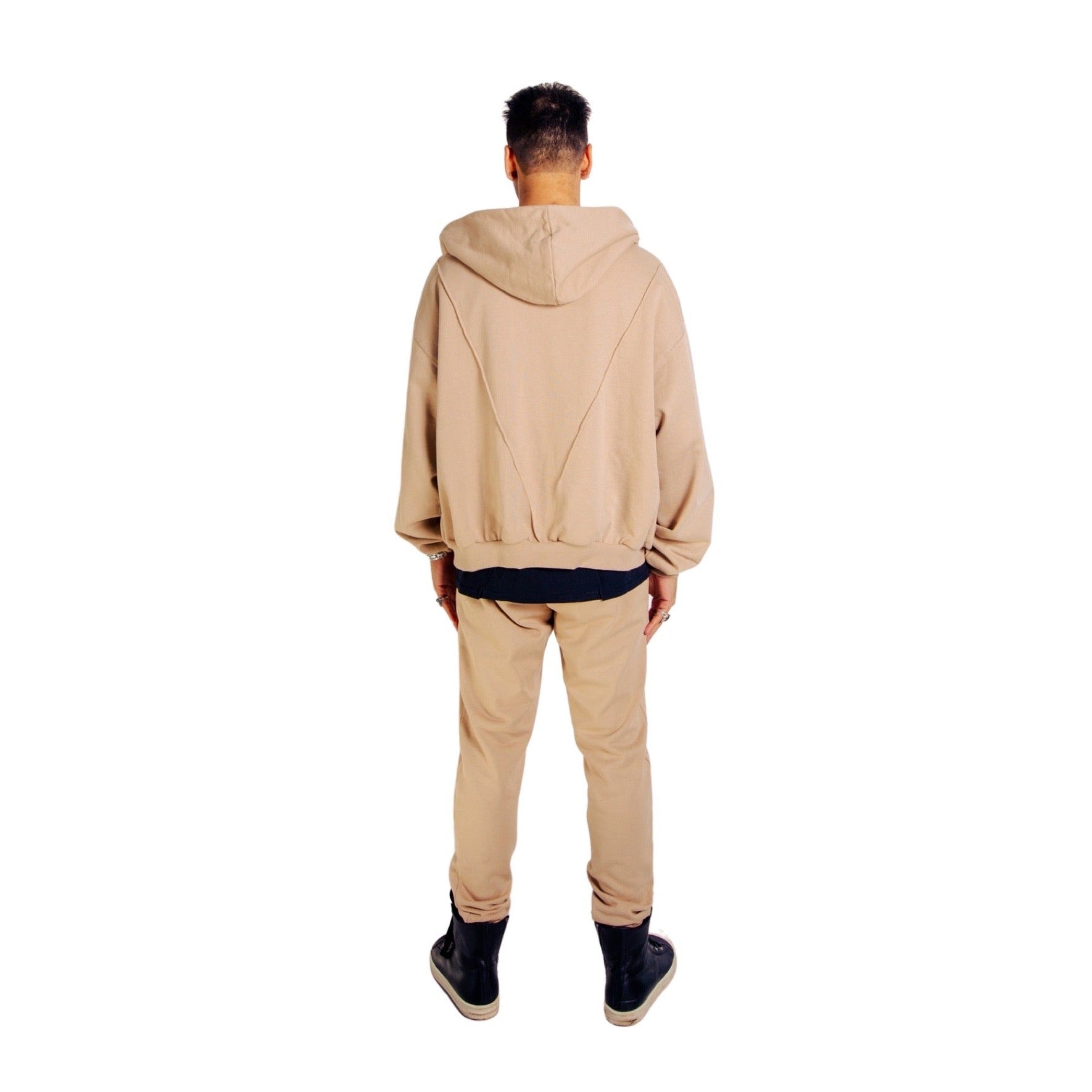 Comfort Zipped Hoodie  (Sand)